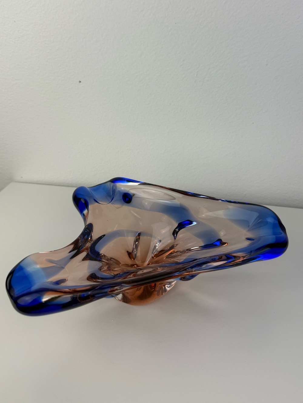 Vintage Frantisek Zemek Mstisov Niagara Czech Art Glass Bowl